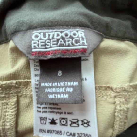 Outdoor Research Women's Straight Leg Hiking Pants in Tan/Khaki - Picture 6 of 7